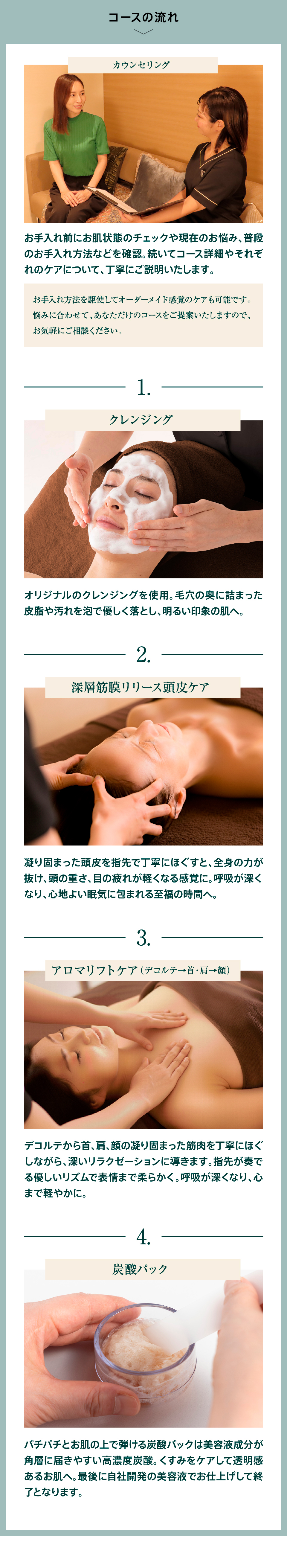 コースの流れ