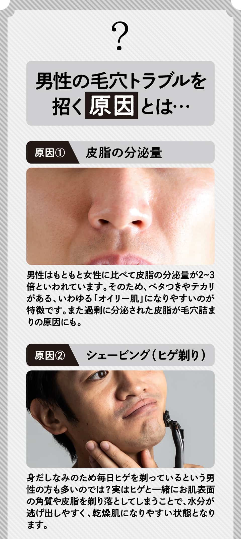 メンズ毛穴ケアコース