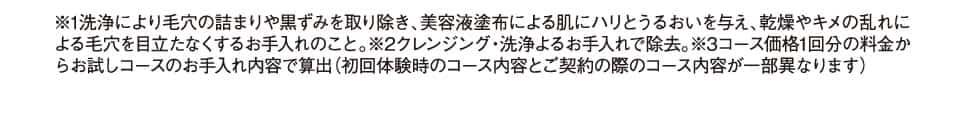 メンズ毛穴ケアコース