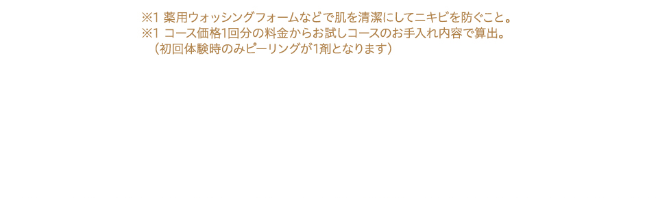 背中ニキビケアコース