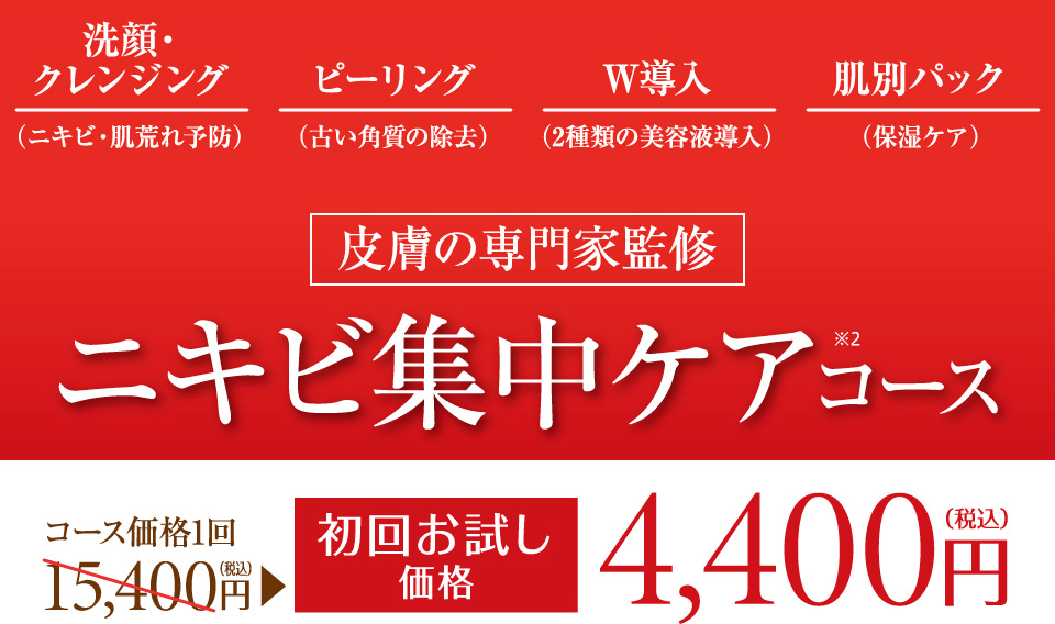 ニキビ集中ケアコース